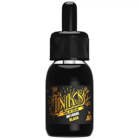 Краска AK Interactive The Inks: Black AK16005 (30 мл)