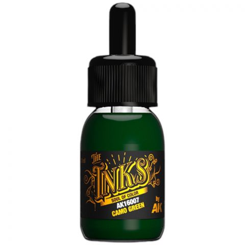 Краска AK Interactive The Inks: Camo Green AK16007 (30 мл)
