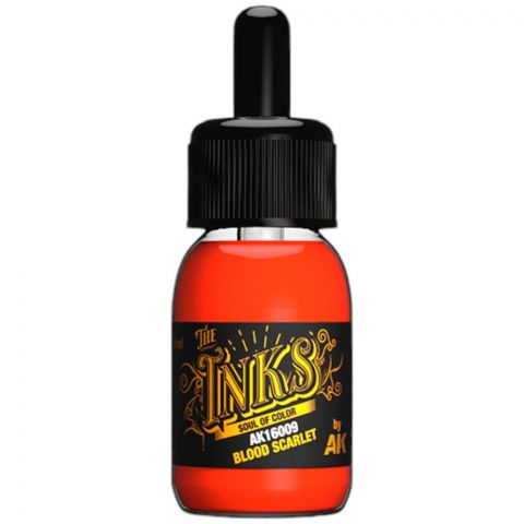 Краска AK Interactive The Inks: Blood Scarlet AK16009 (30 мл)