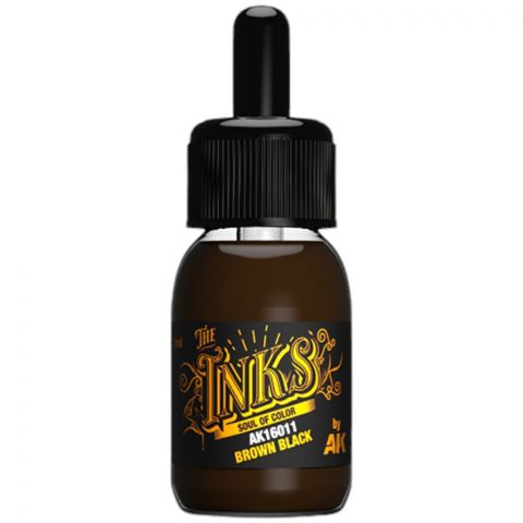 Краска AK Interactive The Inks: Brown Black AK16011 (30 мл)
