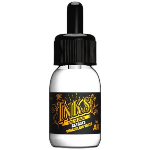 Краска AK Interactive The Inks: Inmaculate White AK16013 (30 мл)
