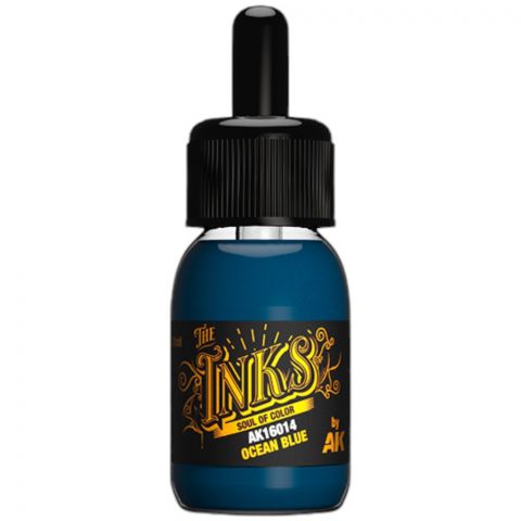 Краска AK Interactive The Inks: Ocean Blue AK16014 (30 мл)
