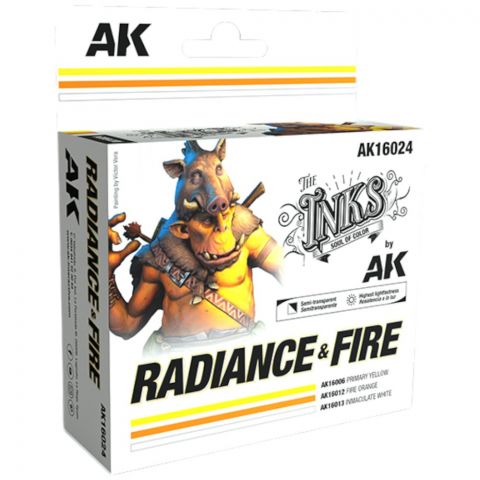 Набор красок AK Interactive The Inks: Radiance & Fire AK16024