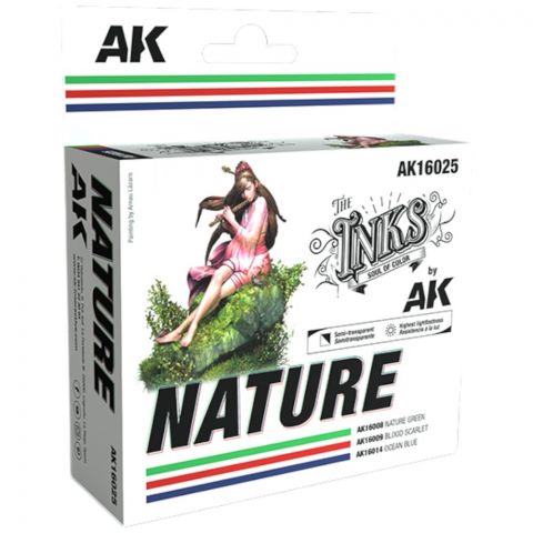 Набор красок AK Interactive The Inks: Nature AK16025