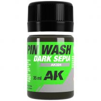 Краска AK Interactive Washes: Dark Sepia Pin Wash (35 мл)