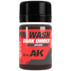 Краска AK Interactive Washes: Dark Umber Pin Wash AK325 (35 мл)