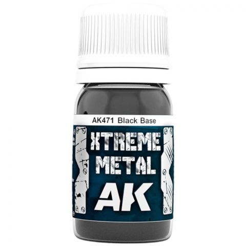Краска AK Interactive Metallic: Xtreme Metal Black Base AK471 (30 мл)