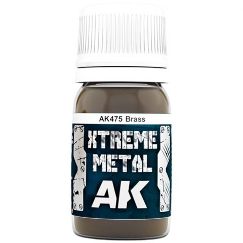 Краска AK Interactive Metallic: Xtreme Metal Brass AK475 (30 мл)