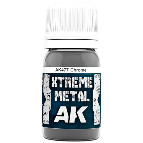 Краска AK Interactive Metallic: Xtreme Metal Chrome AK477 (30 мл)