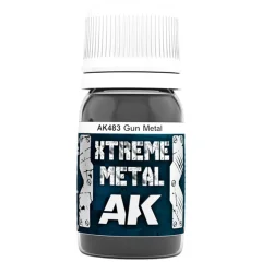 Краска AK Interactive Metallic: Xtreme Metal Gun Metal AK483 (30 мл)