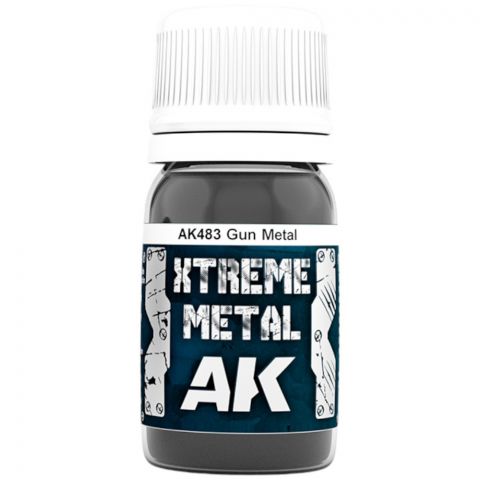 Краска AK Interactive Metallic: Xtreme Metal Gun Metal AK483 (30 мл)