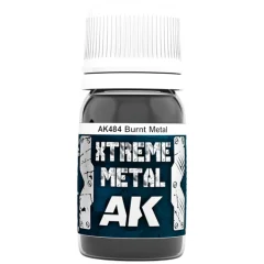 Краска AK Interactive Metallic: Xtreme Metal Burnt Metal AK484 (30 мл)