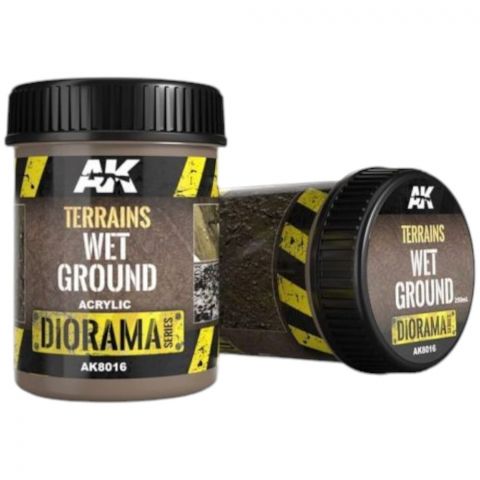 Краска AK Interactive Diorama. Terrains: Wet Ground AK8016 (250 мл)