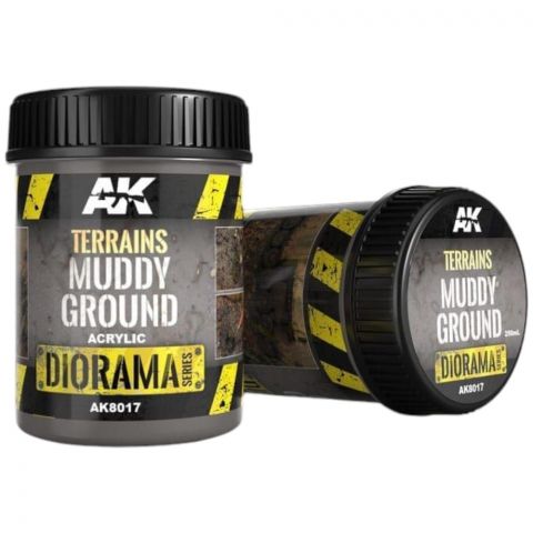 Краска AK Interactive Diorama. Terrains: Muddy Ground AK8017 (250 мл)