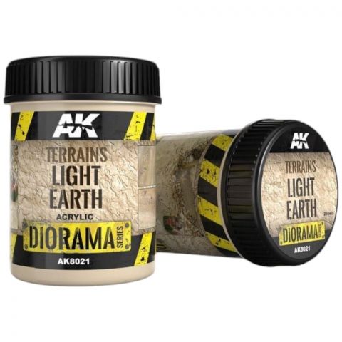 Краска AK Interactive Diorama. Terrains: Light Earth AK8021 (250 мл)