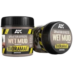 Краска AK Interactive Effects: Splatter Effects Wet Mud AK8026 (100 мл)