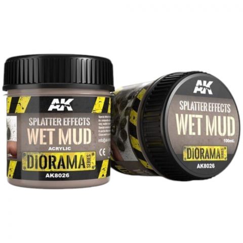 Краска AK Interactive Effects: Splatter Effects Wet Mud AK8026 (100 мл)