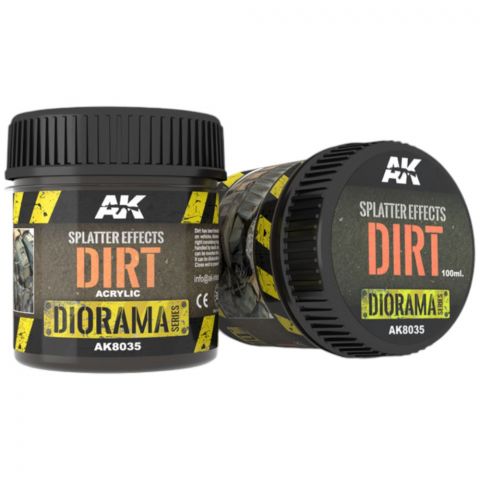 Краска AK Interactive Effects: Splatter Effects Dirt AK8035