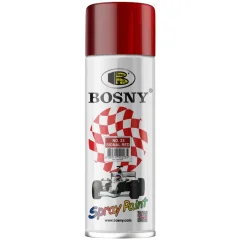 Краска Bosny "Красный насыщенный" RAL 3020 (520 мл)