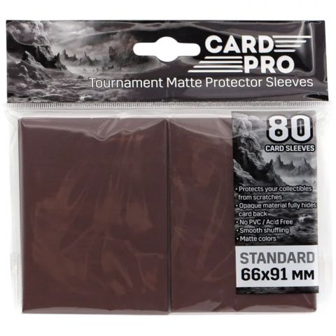 Протекторы Card-Pro (80 шт., 66x91), коричневые