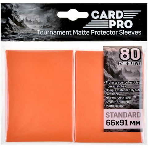 Протекторы Card-Pro (80 шт., 66x91), оранжевые