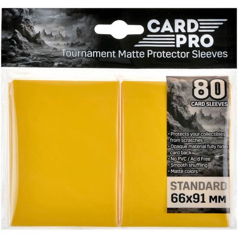 Протекторы Card-Pro (80 шт., 66x91), жёлтые