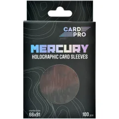 Протекторы голографические Card-Pro (100 шт., 66x91 мм), чёрные