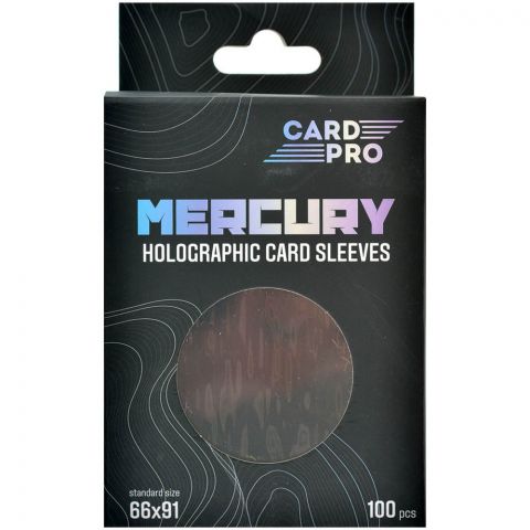 Протекторы голографические Card-Pro (100 шт., 66x91 мм), чёрные
