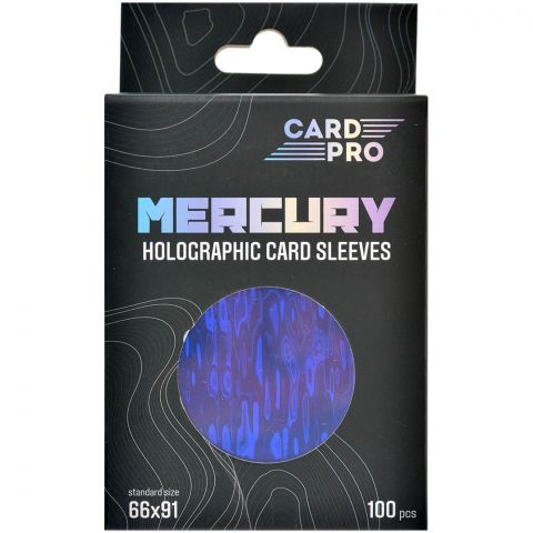 Протекторы голографические Card-Pro (100 шт., 66x91 мм), синие