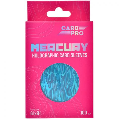 Протекторы голографические Card-Pro k-pop size (100 шт., 61x91 мм), голубые