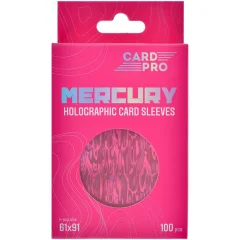 Протекторы голографические Card-Pro k-pop size (100 шт., 61x91 мм), розовые