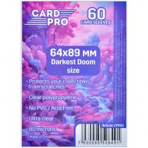 Протекторы Card-Pro прозрачные премиум (60 шт., 64x89 мм)