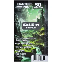 Протекторы Card-Pro Premium прозрачные (50 шт., 63x115мм)