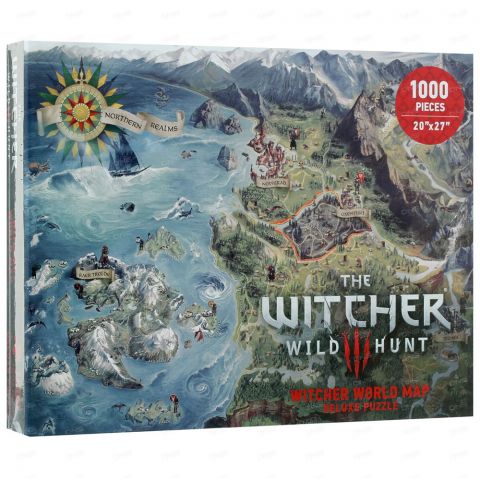 Пазл The Witcher 3. Wild Hunt: Witcher World Map (1000 элементов)