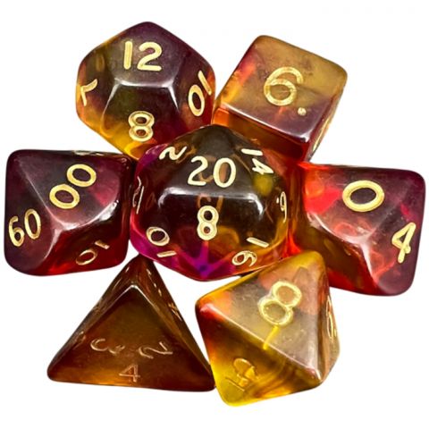 Набор кубиков Dice and Games: Blitz Yellow and Purple, 7 шт.