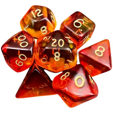 Набор кубиков Dice and Games: Blitz Yellow and Red, 7 шт.