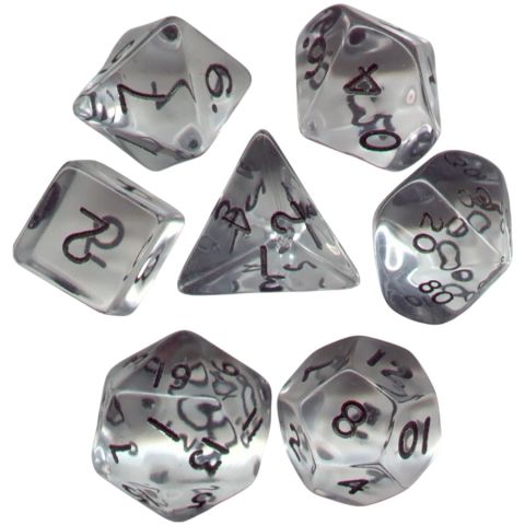 Набор кубиков Dice and Games: Gem Clear, 7 шт.