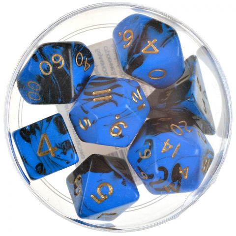 Набор кубиков Dice and Games: Oblivion Blue, 7 шт.