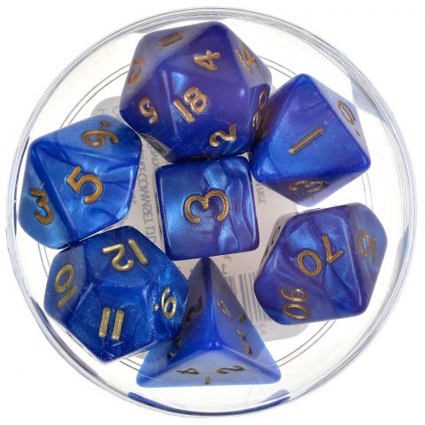 Набор кубиков Dice and Games: Pearl Blue, 7 шт.
