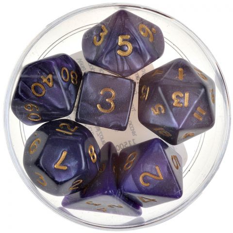 Набор кубиков Dice and Games: Pearl Purple, 7 шт.