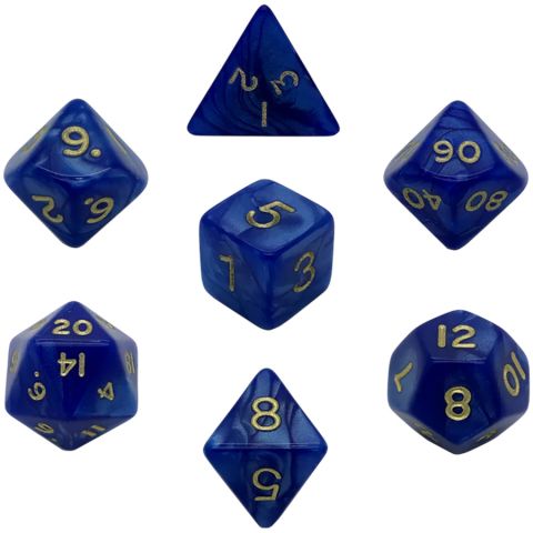Набор кубиков Dice and Games: Pearl Blue, 7 шт.