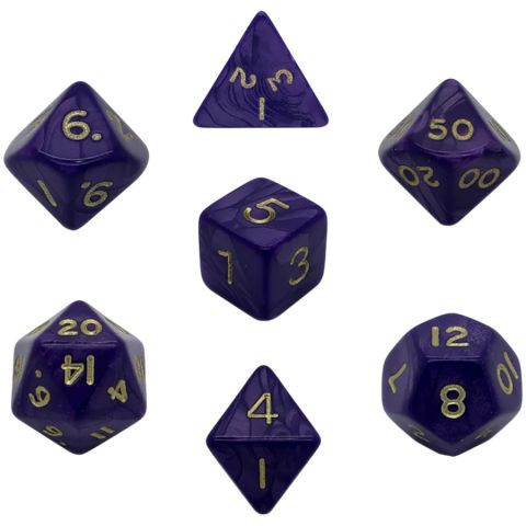 Набор кубиков Dice and Games: Pearl Purple, 7 шт.