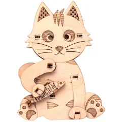 Деревянный конструктор "Кот Фин"
