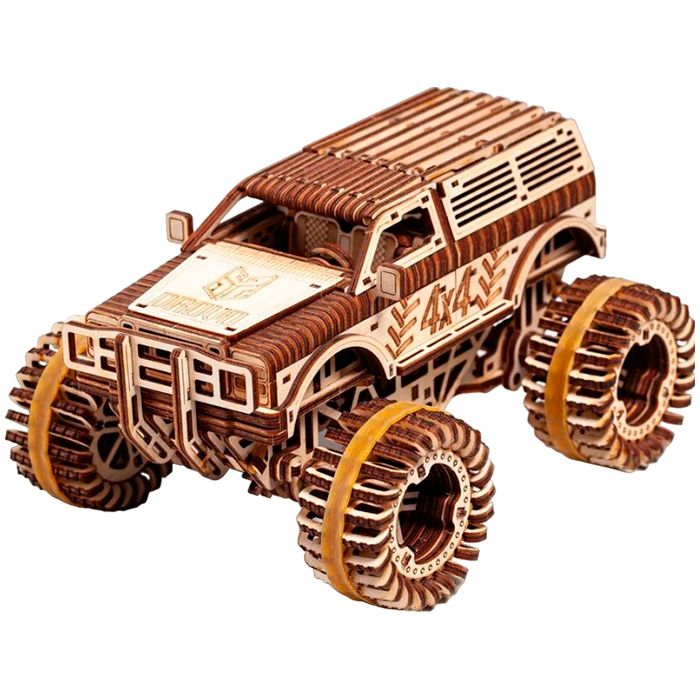

Модель Drovo, Деревянный конструктор "Джип БигФут 4x4"