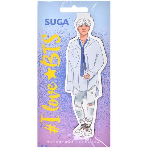 Фигурная магнитная закладка BTS: Suga