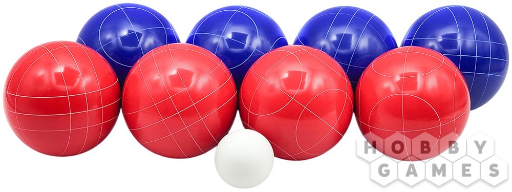 Спортивная игра &quot;Петанк&quot;, 8 шаров из смолы (4 красных, 4 синих) фото 2