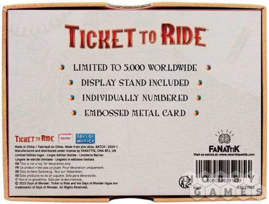 Слиток Ticket to Ride. Trans America Express  фото 2
