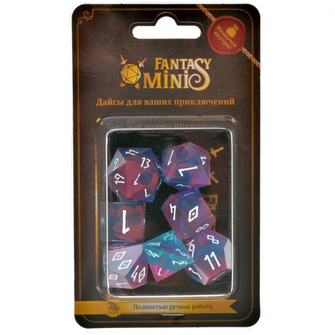Кубики ручной работы Fantasy Minis: Polychrome Tourmaline