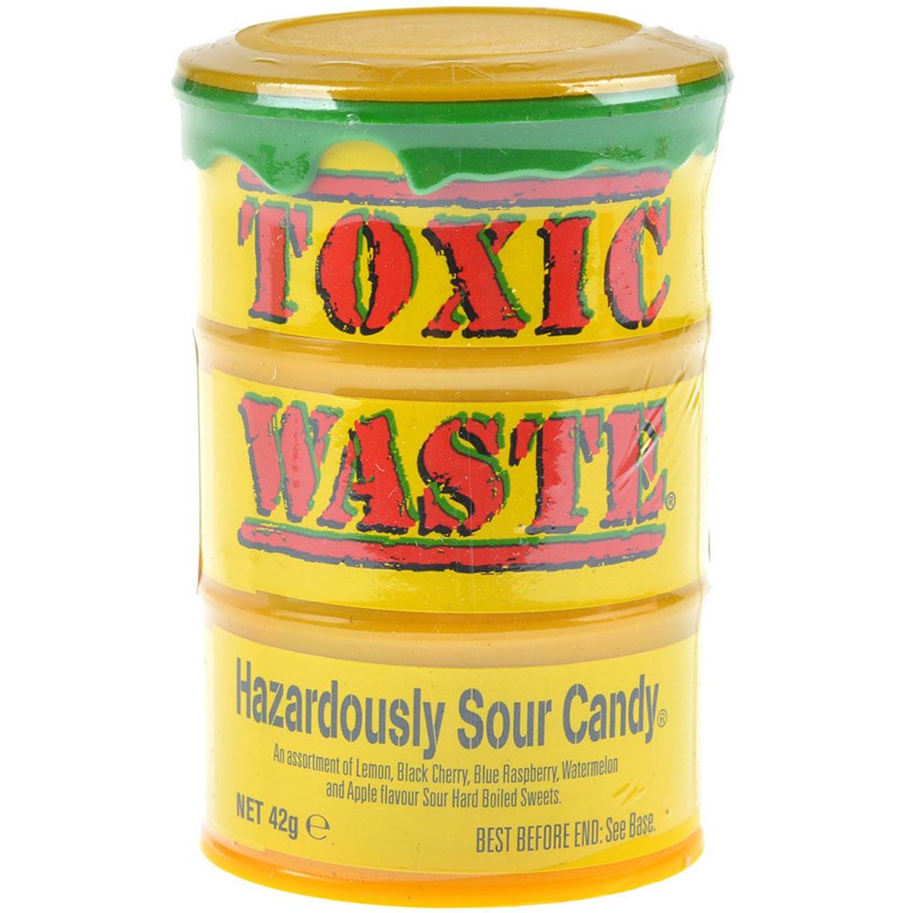 Toxic Waste Леденцы Toxic Waste: черешня, голубая малина JMarket188 - фото 1