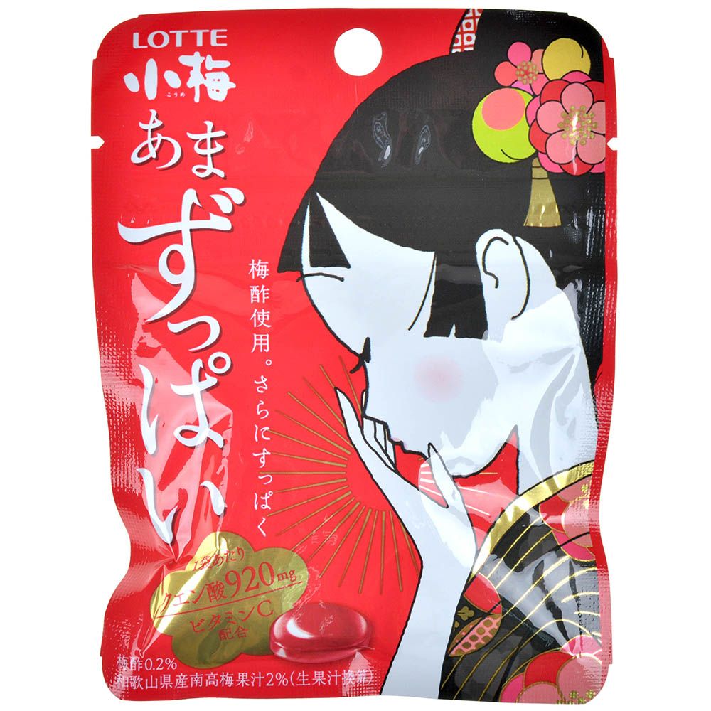 Lotte Confectionery Леденцы Lotte Koume: кисло-сладкие со вкусом сливы JMarket283 - фото 1